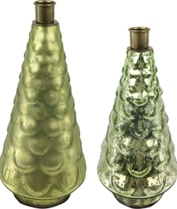 8200 TREE CANDLE HOLDER SILVA S/2